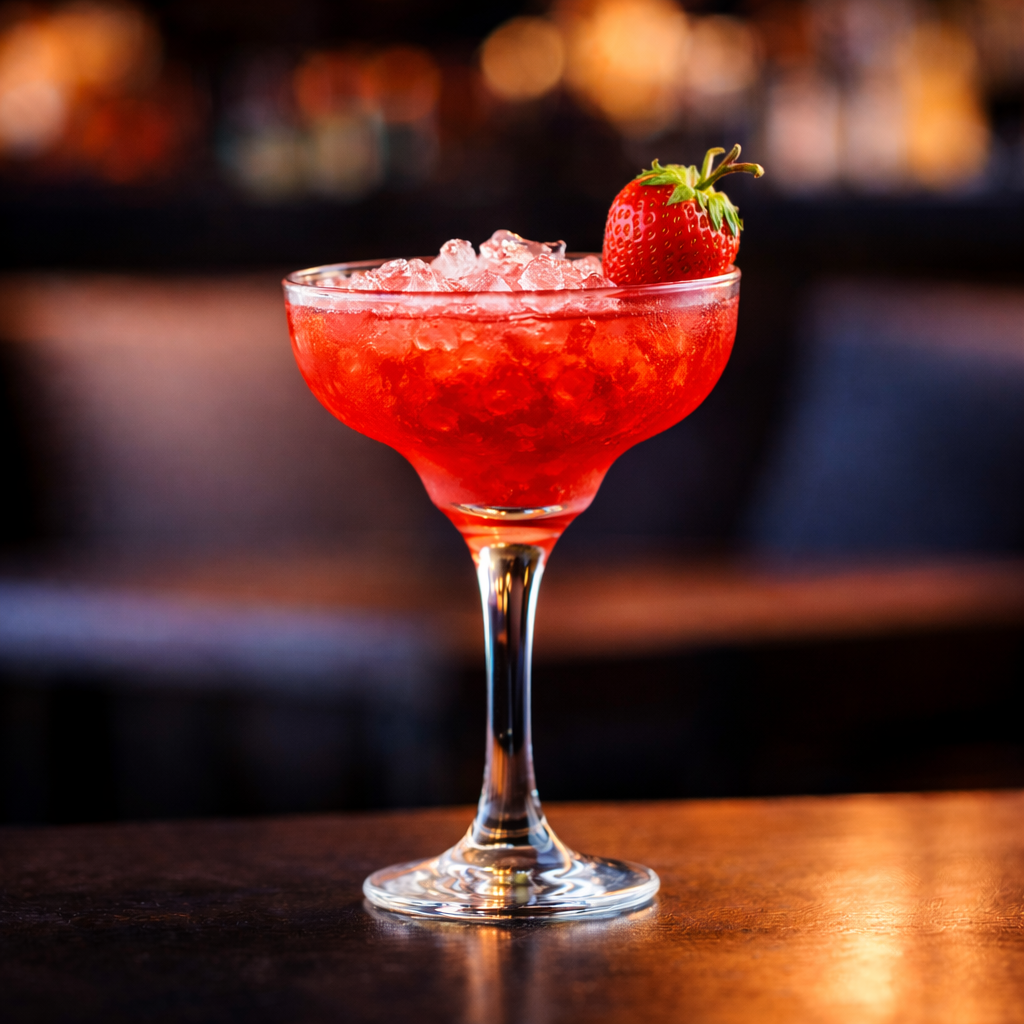 Vibrant Red Cocktail